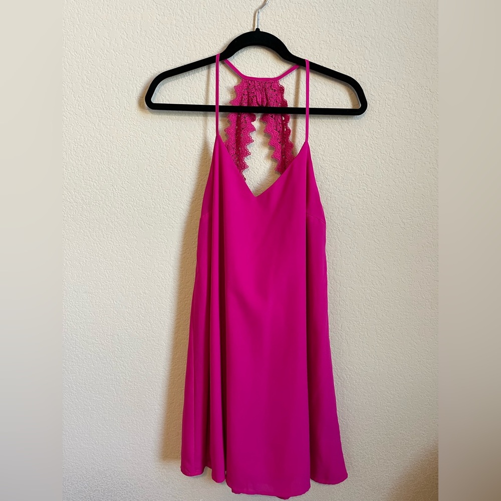 Pink open back Loveriche dress